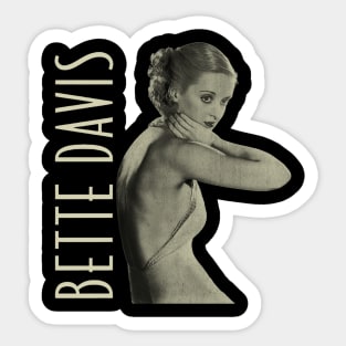 Bette Davis - Vintage Art Sticker